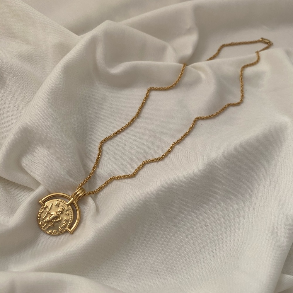 Vintage Coin Pendant Necklace